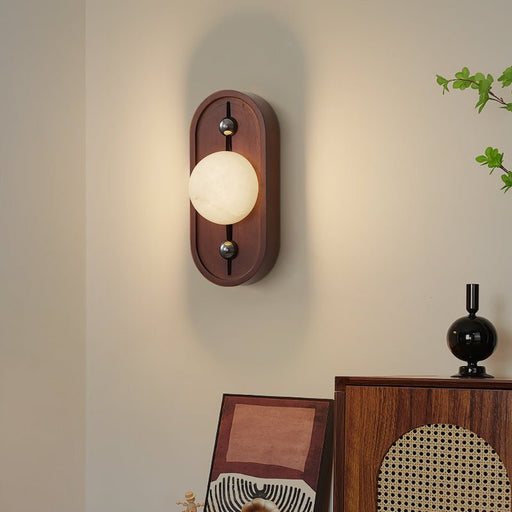Bezel Alabaster Wall Lamp - Simprolos