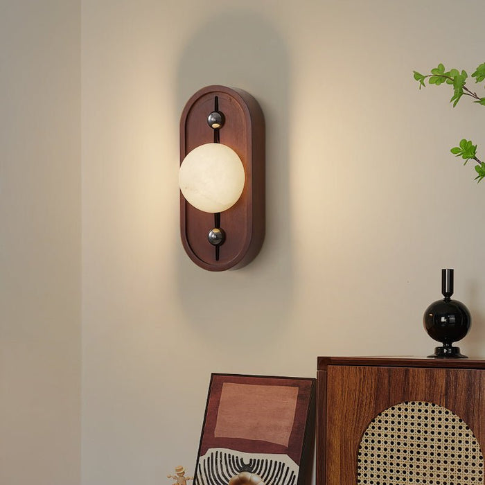 Bezel Alabaster Wall Lamp - Simprolos