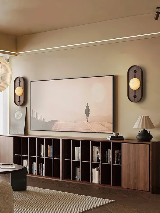 Bezel Alabaster Wall Lamp - Simprolos
