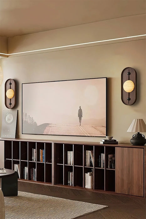 Bezel Alabaster Wall Lamp - Simprolos