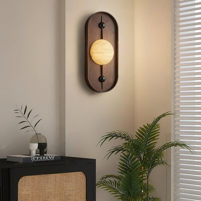 Bezel Alabaster Wall Lamp - Simprolos