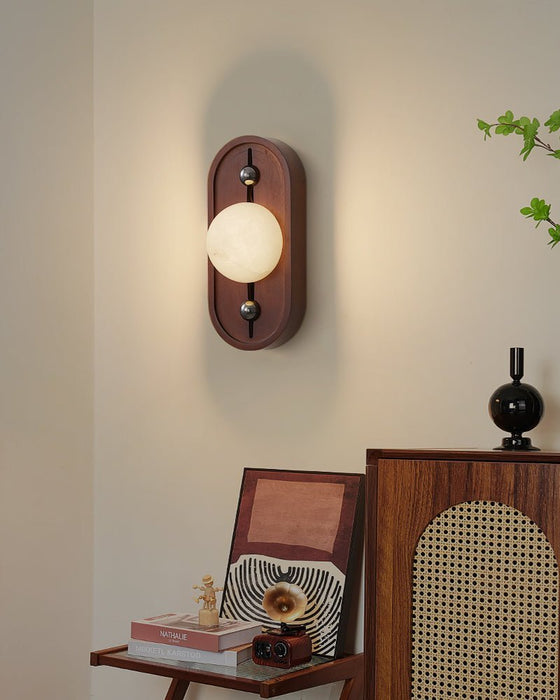 Bezel Alabaster Wall Lamp - Simprolos