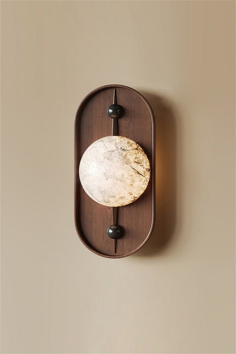 Bezel Alabaster Wall Lamp - Simprolos