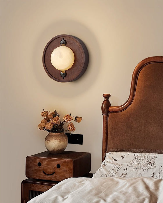 Bezel Alabaster Wall Lamp - Simprolos
