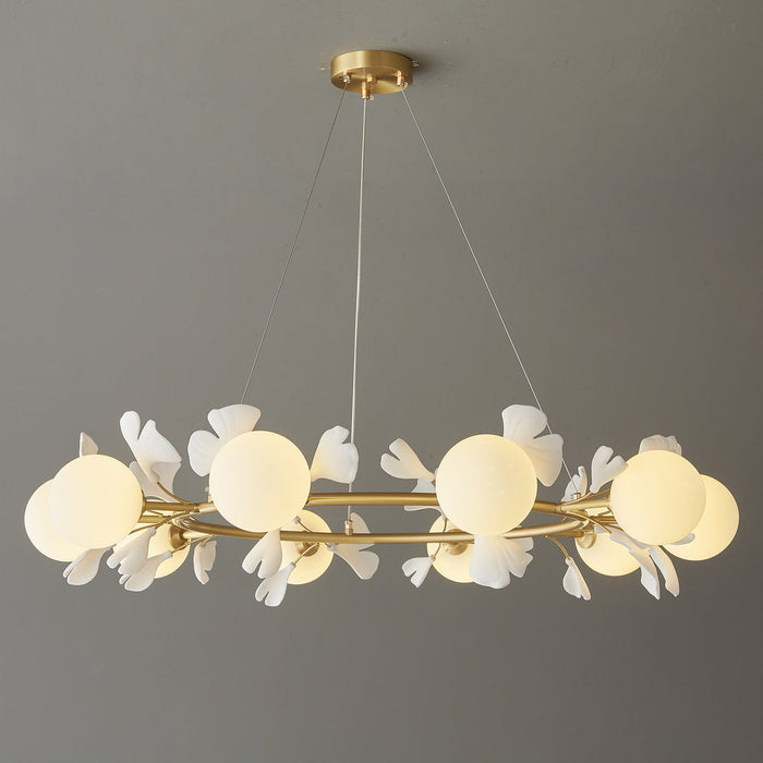 Gingko Orb Chandelier Simprolos