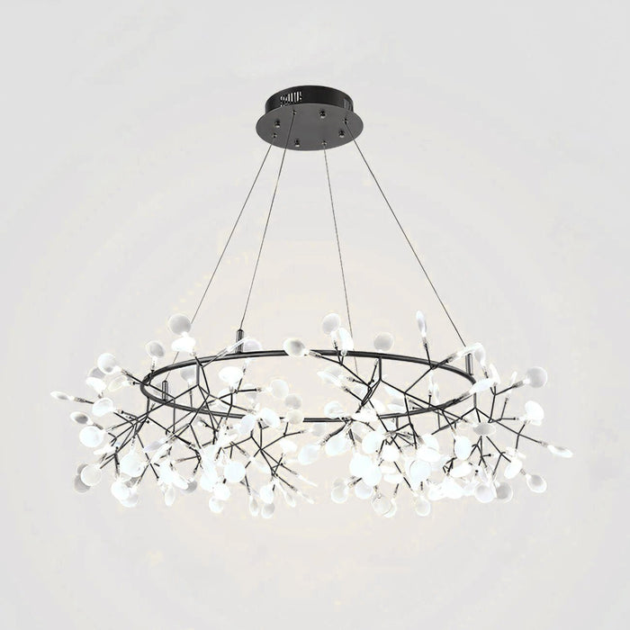 Black Big O Firefly LED Chandelier - Simprolos
