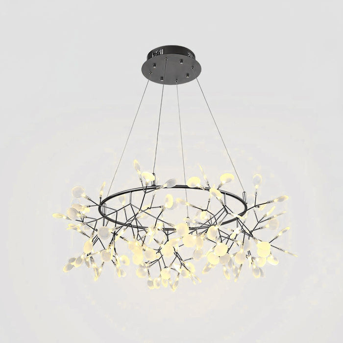 Black Big O Firefly LED Chandelier - Simprolos