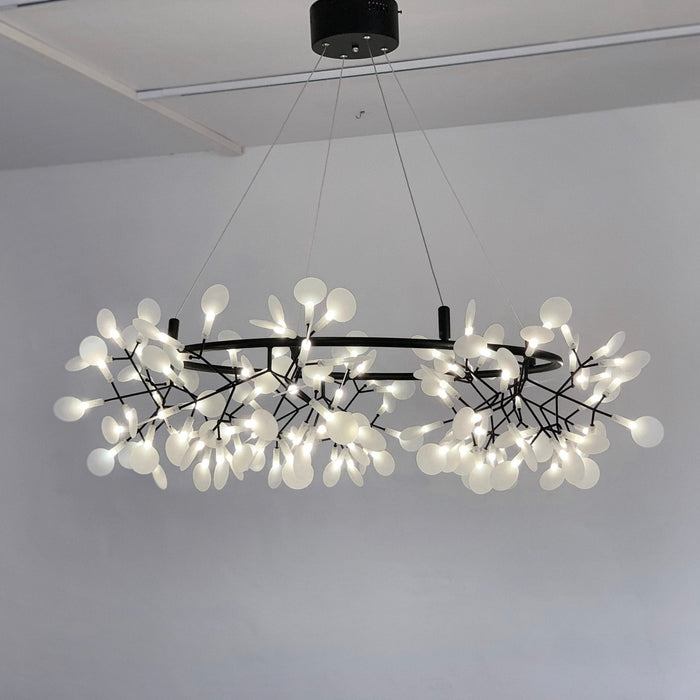 Black Big O Firefly LED Chandelier - Simprolos