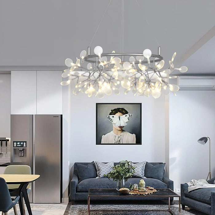 Black Big O Firefly LED Chandelier - Simprolos