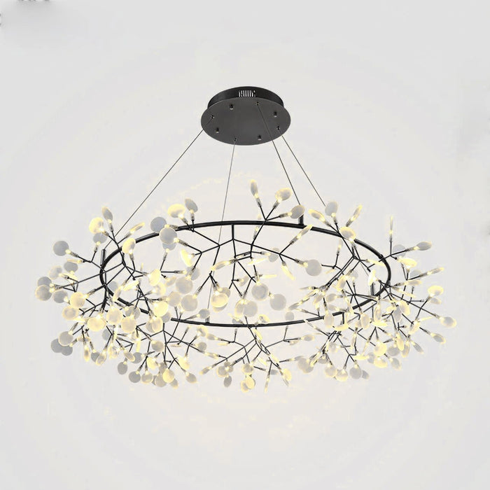 Black Big O Firefly LED Chandelier - Simprolos
