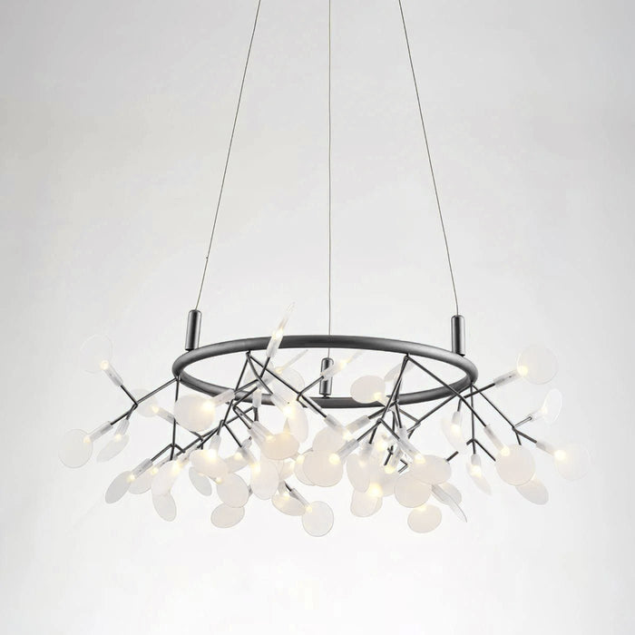 Black Big O Firefly LED Chandelier - Simprolos