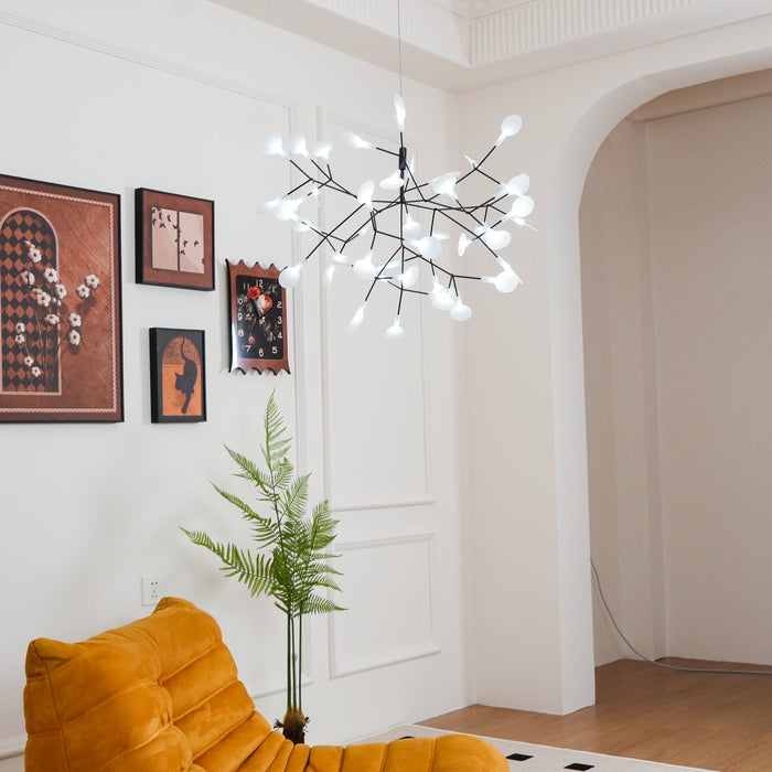 Black Firefly LED Chandelier - Simprolos