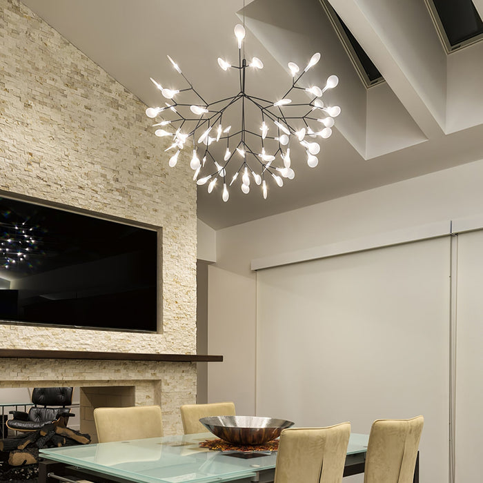 Black Firefly LED Chandelier - Simprolos