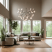 Black Firefly LED Chandelier - Simprolos