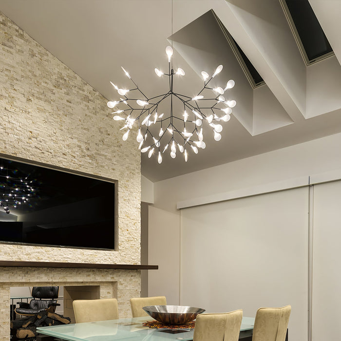 Black Firefly LED Chandelier - Simprolos