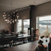 Black Firefly LED Chandelier - Simprolos