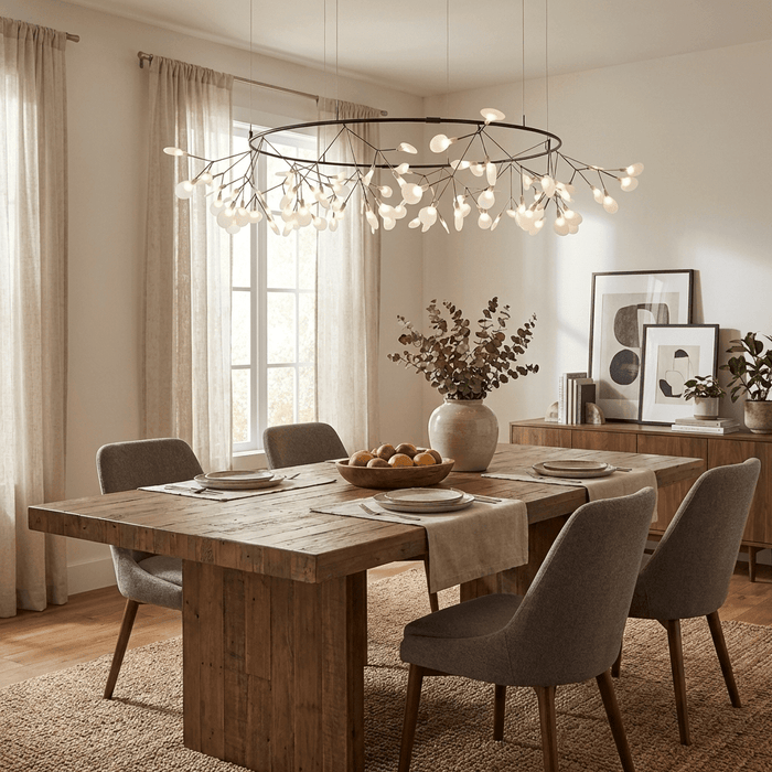 Black Firefly LED Chandelier - Simprolos