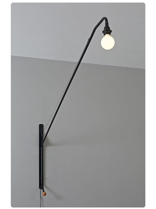 Black Long Arm Wall Lamp - Simprolos