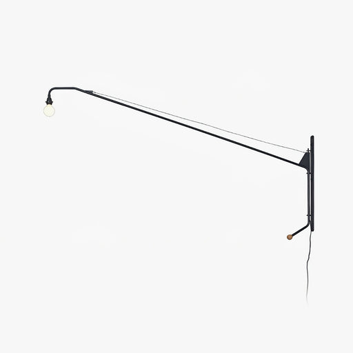 Black Long Arm Wall Lamp - Simprolos