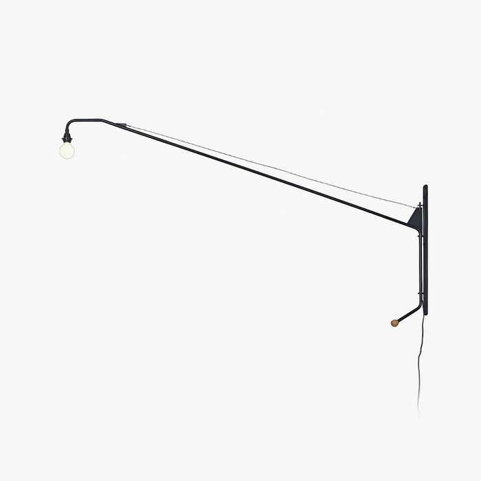Black Long Arm Wall Lamp - Simprolos