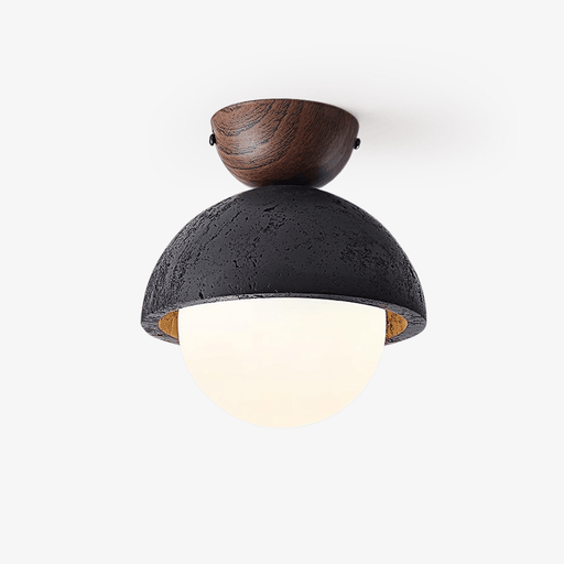 Black Travertine Ceiling Lamp for Unique Illumination - Simprolos