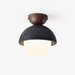 Black Travertine Ceiling Lamp for Unique Illumination - Simprolos