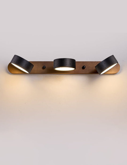 Black Travertine Duo Wall Light - Simprolos