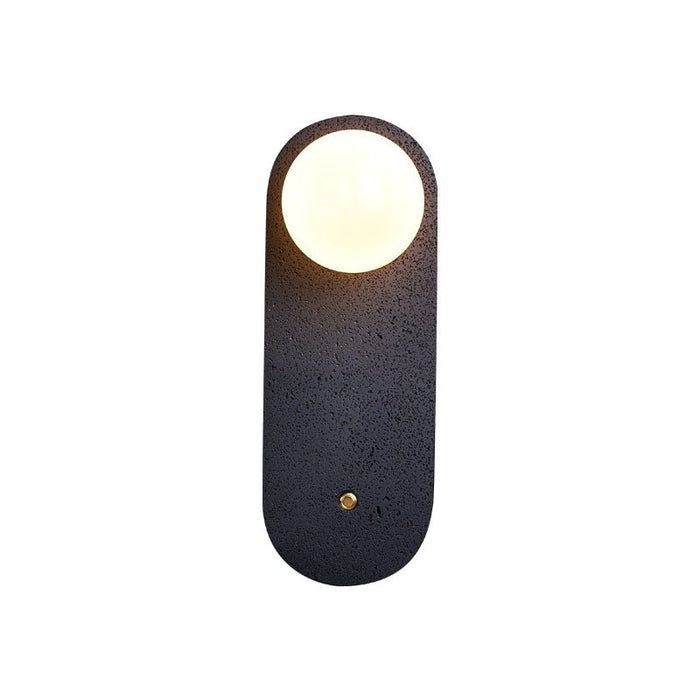 Black Travertine Hearth Sconce - Simprolos