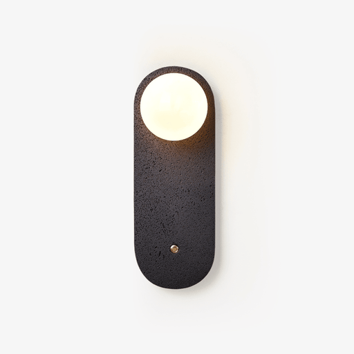 Black Travertine Hearth Sconce - Simprolos