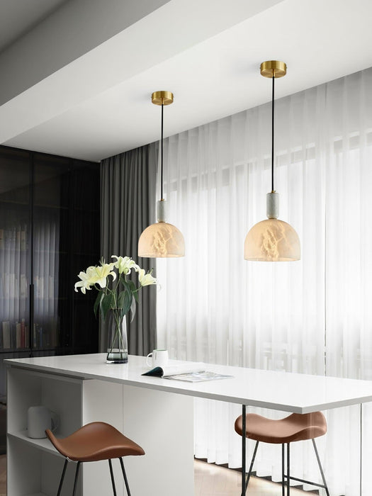 Blair Alabaster Pendant Light - Simprolos