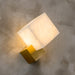 Block Alabaster Wall Sconce - Simprolos