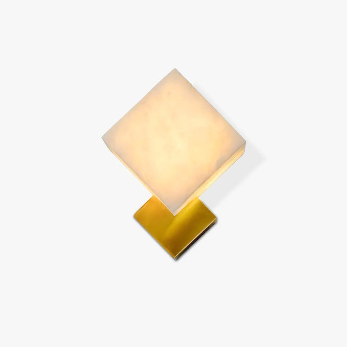 Block Alabaster Wall Sconce - Simprolos