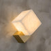 Block Alabaster Wall Sconce - Simprolos