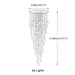 Bloom Staircase Chandelier - Simprolos