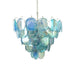 Blue Murano Disc Chandelier - Simprolos
