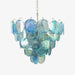 Blue Murano Disc Chandelier - Simprolos