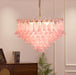 Blush Pink Glass Chandelier - Simprolos