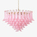 Blush Pink Glass Chandelier - Simprolos