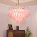 Blush Pink Glass Chandelier - Simprolos