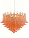 Blush Pink Glass Chandelier - Simprolos