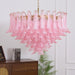 Blush Pink Glass Chandelier - Simprolos