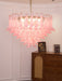 Blush Pink Glass Chandelier - Simprolos