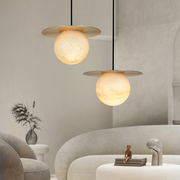 Borra Alabaster Pendant Light - Simprolos