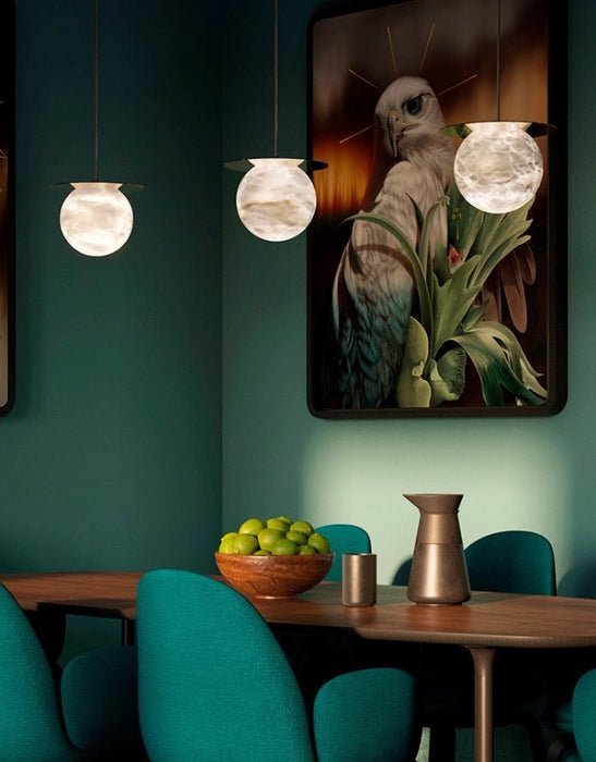 Borra Alabaster Pendant Light - Simprolos