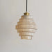 Bottle Shaped Brass Glass Pendant Light - Simprolos