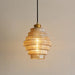 Bottle Shaped Brass Glass Pendant Light - Simprolos