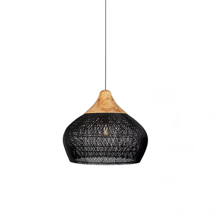 Braided Rattan Pendant Lamp - Simprolos