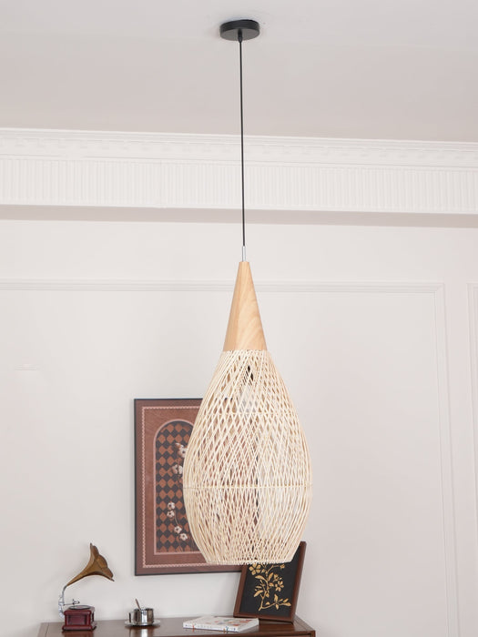 Braided Rattan Pendant Lamp - Simprolos