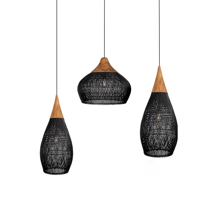 Braided Rattan Pendant Lamp - Simprolos