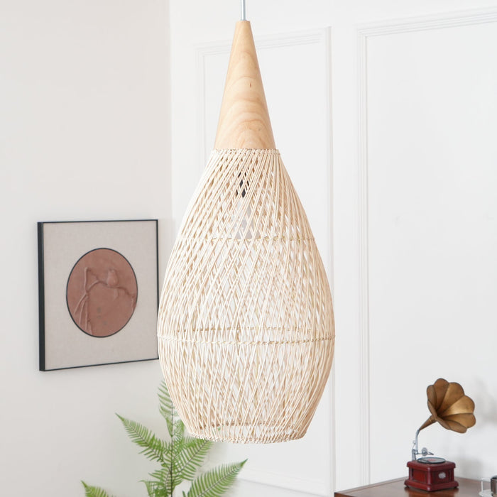 Braided Rattan Pendant Lamp - Simprolos